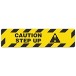 Floor Safety Message Sign Caution Step Up 6pk