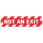 Floor Safety Message Sign No An Exit 6pk