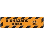 Floor Safety Message Sign Biohazard Area 6pk