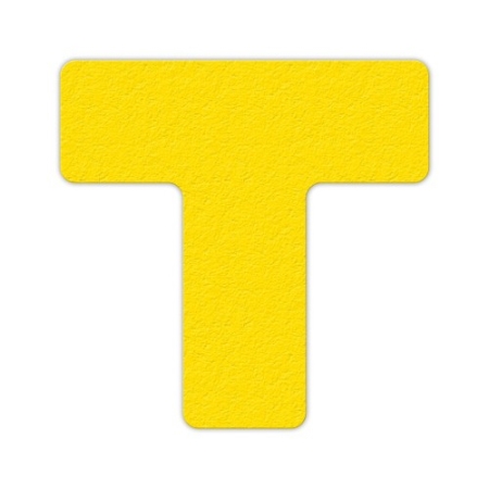 Floor Marking T Shape Yellow 6" x 6" 25ct