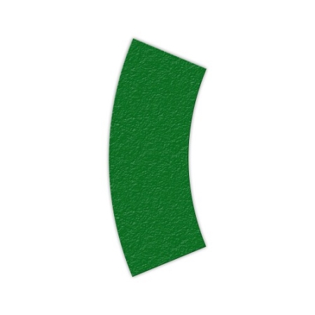 Floor Marking Curve Shape Green 2-1/2" x 6" 25ct