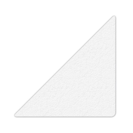 Floor Marking Large Triangle Shape, White, 6" x 6", 25ct