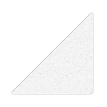 Floor Marking Large Triangle Shape White 6" x 6" 25ct