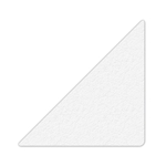 Floor Marking Large Triangle Shape, White, 6" x 6", 25ct