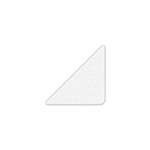 Floor Marking Small Triangle Shape, White, 3" x 3", 25ct