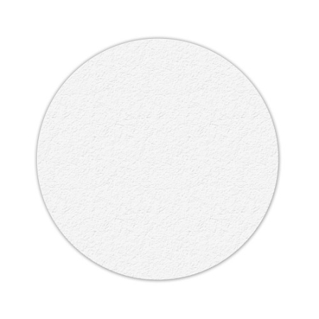 Floor Marking Large Circle Shape, White, 6" dia, 25ct