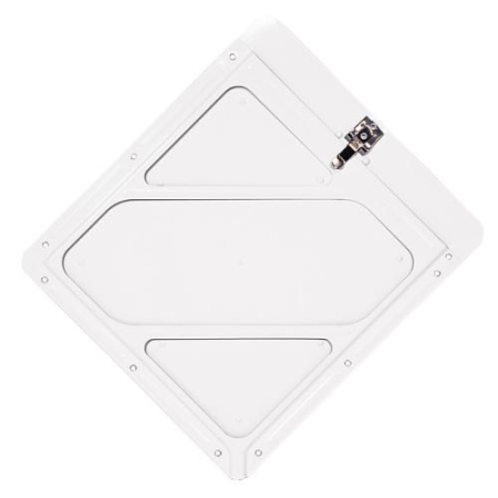 Clipped Corner Hazmat Placard Holder, White