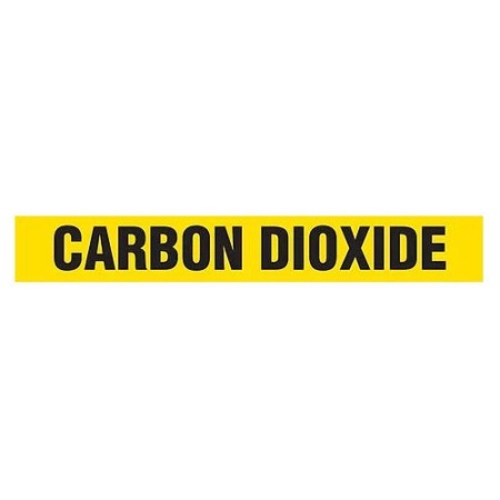 Pipe Markers On A Roll, Carbon Dioxide 2" x 9"