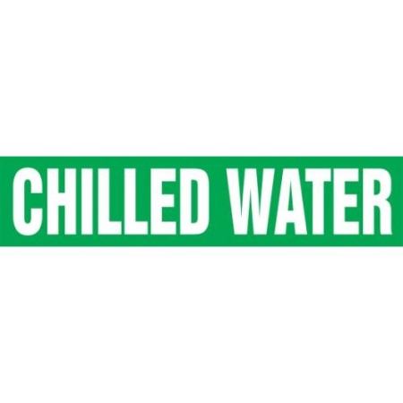 Pipe Markers On A Roll, Chilled Water