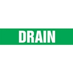Pipe Markers On A Roll, Drain