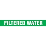 Pipe Markers On A Roll, Filtered Water
