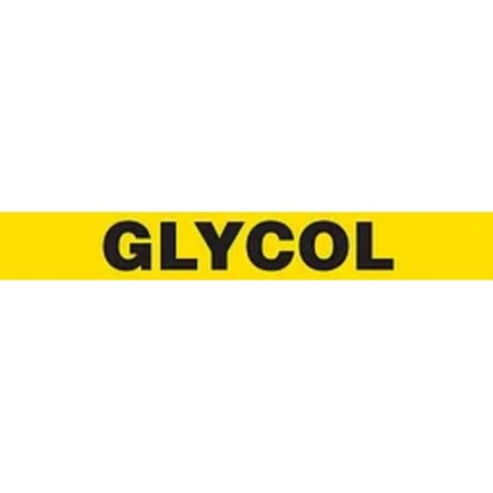 Pipe Markers On A Roll, Glycol 2" x 9"