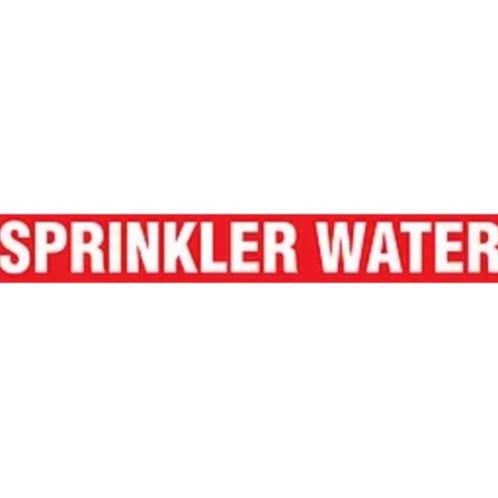 Pipe Markers On A Roll, Sprinkler Water 2" x 9"