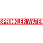 Pipe Markers On A Roll, Sprinkler Water