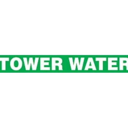 Pipe Markers On A Roll, Tower Water 2" x 9"