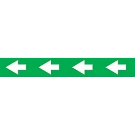 Pipe Markers On A Roll, Green White Arrows