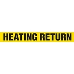 Pipe Markers On A Roll, Heating Return