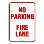 Parking Lot Sign, No Parking Fire-Lane
