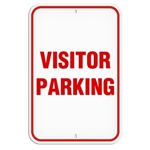 Parking Lot Sign, Visitor Parking