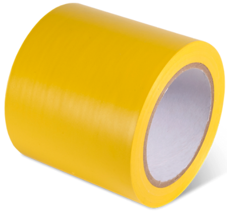 Aisle Marking Tape, Yellow, 4" x 108'