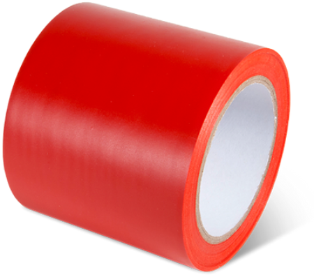Aisle Marking Tape, Red, 4" x 108'
