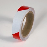 Retroreflective Tape, Red White, 1" x 150'