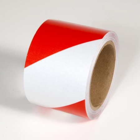 Retroreflective Tape Red White 4" x 30'