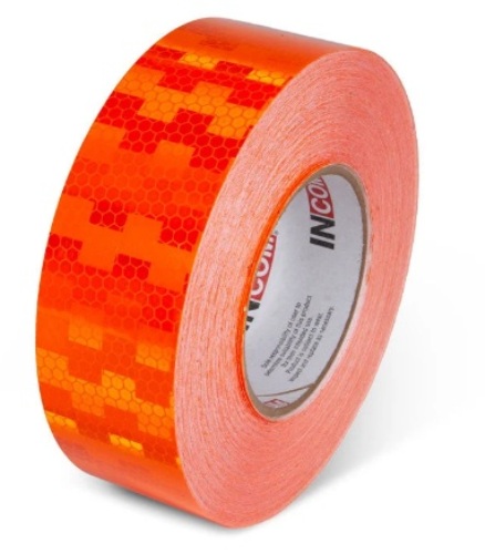 Orange Prismatic Engineer Grade Reflective Adhesive Tape 2 in x 150 ft