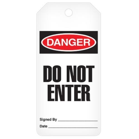 Safety Tags On-A-Roll Danger Do Not Enter