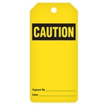 Safety Tags On-A-Roll, Caution, Blank