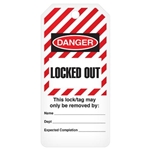 Safety Tags On-A-Roll Danger Lockout Locked Out