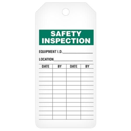 Safety Tags On-A-Roll Inspection Safety Inspection