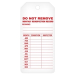 Safety Tags On-A-Roll, Inspection Monthly Reinspection
