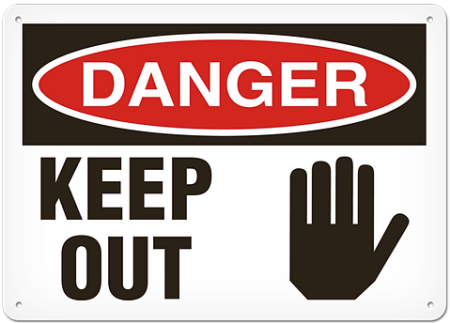 OSHA Safety Sign, Danger Keep Out