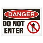 OSHA Safety Sign Danger Do Not Enter