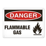 OSHA Safety Sign Danger Flammable Gas