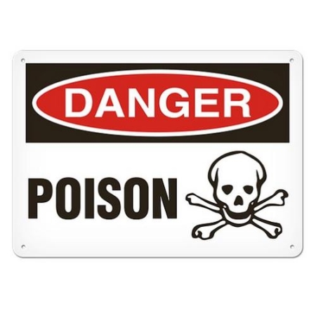 OSHA Safety Sign, Danger Poison