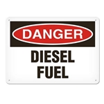 OSHA Safety Sign, Danger Diesel Fuel