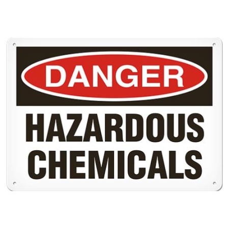 OSHA Safety Sign Danger Hazardous Chemicals