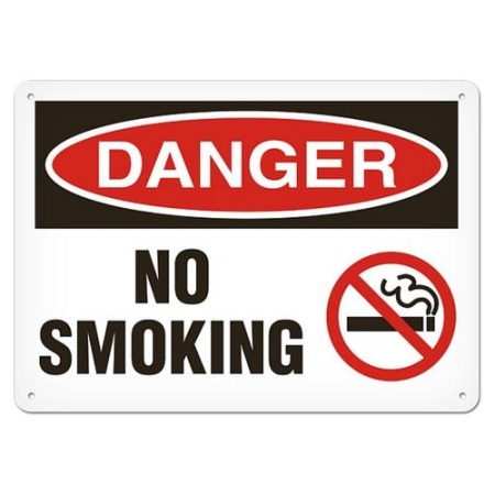 OSHA Safety Sign Danger No Smoking