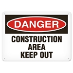 OSHA Safety Sign Danger Construction Area Keep Out