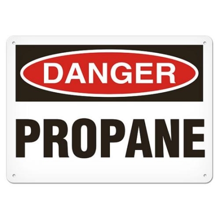 OSHA Safety Sign Danger Propane