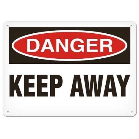 OSHA Safety Sign, Danger Keep Away