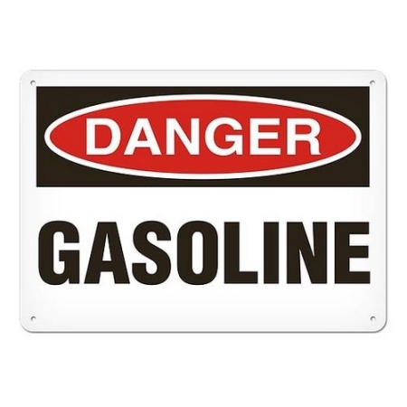 OSHA Safety Sign Danger Gasoline