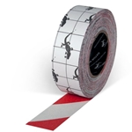 Red White Stripe Hazard Grip Tape, 2" x 60'
