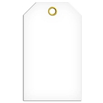 Self Laminating Safety Tags White
