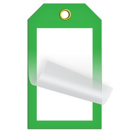 Self Laminating Safety Tags Green