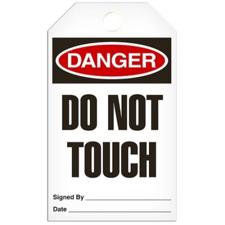 Safety Tag, Danger Do Not Touch