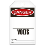Safety Tag Danger ___ Volts