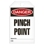 Safety Tag, Danger Pinch Point